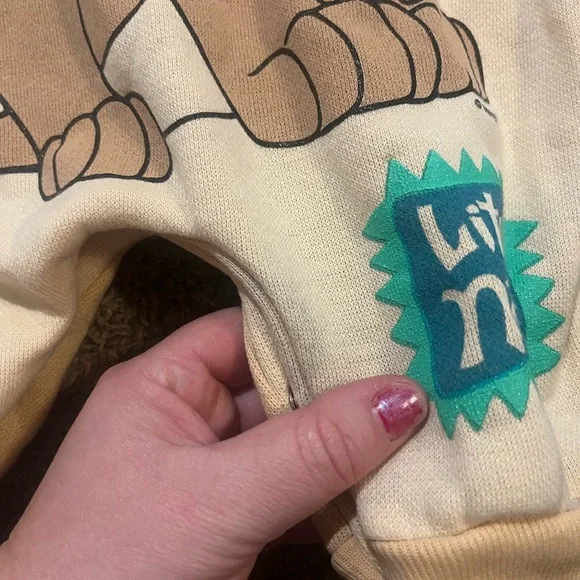 Vintage Lion King Nala Costume Outfit One Piece 2 Two Toned Ears Hood - Picture 2 of 8